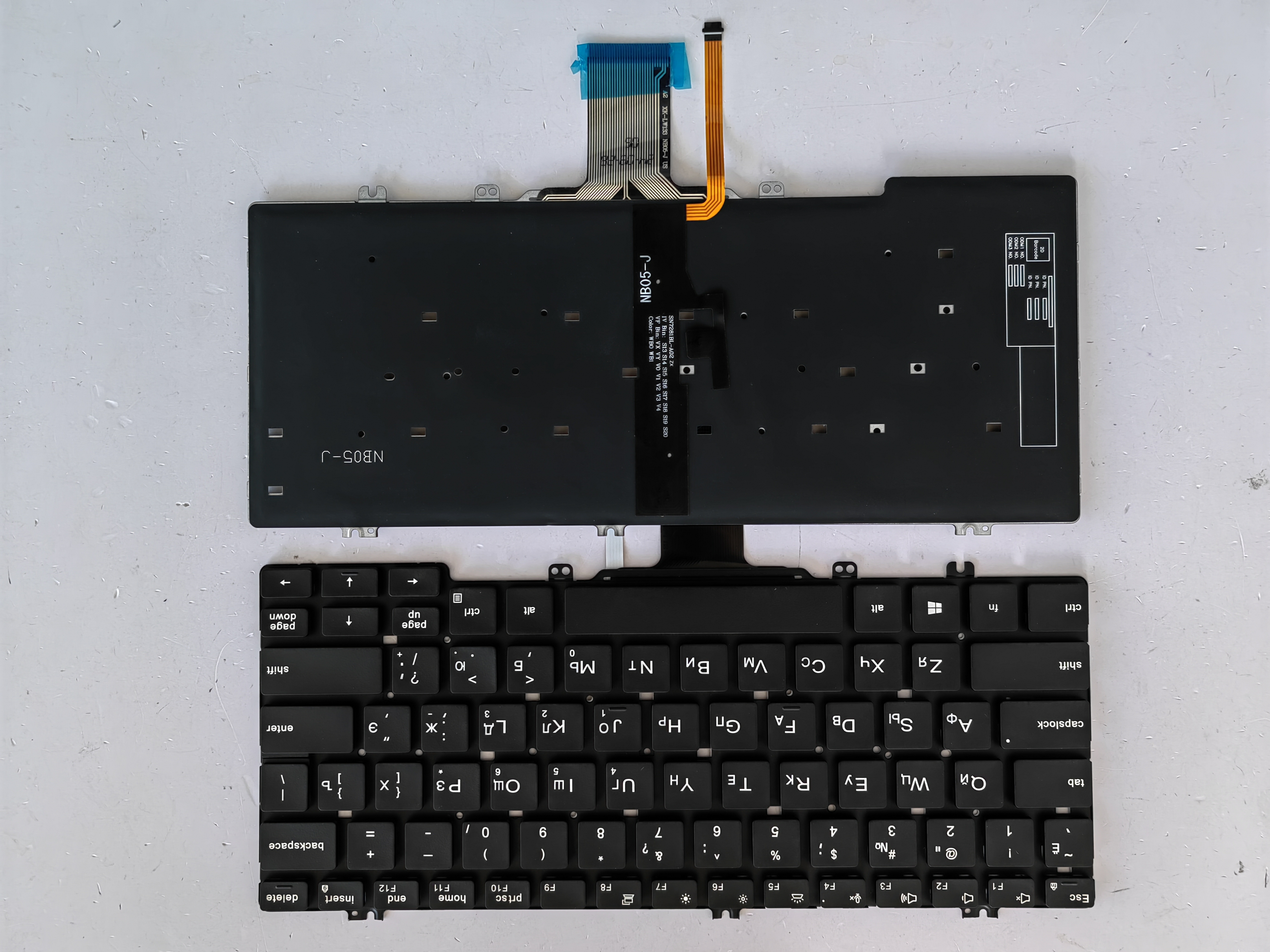 Picture of New Replacement Laptop Keyboard For DELL E7300/E5300 BLACK Backlit (OEM) RU Layout